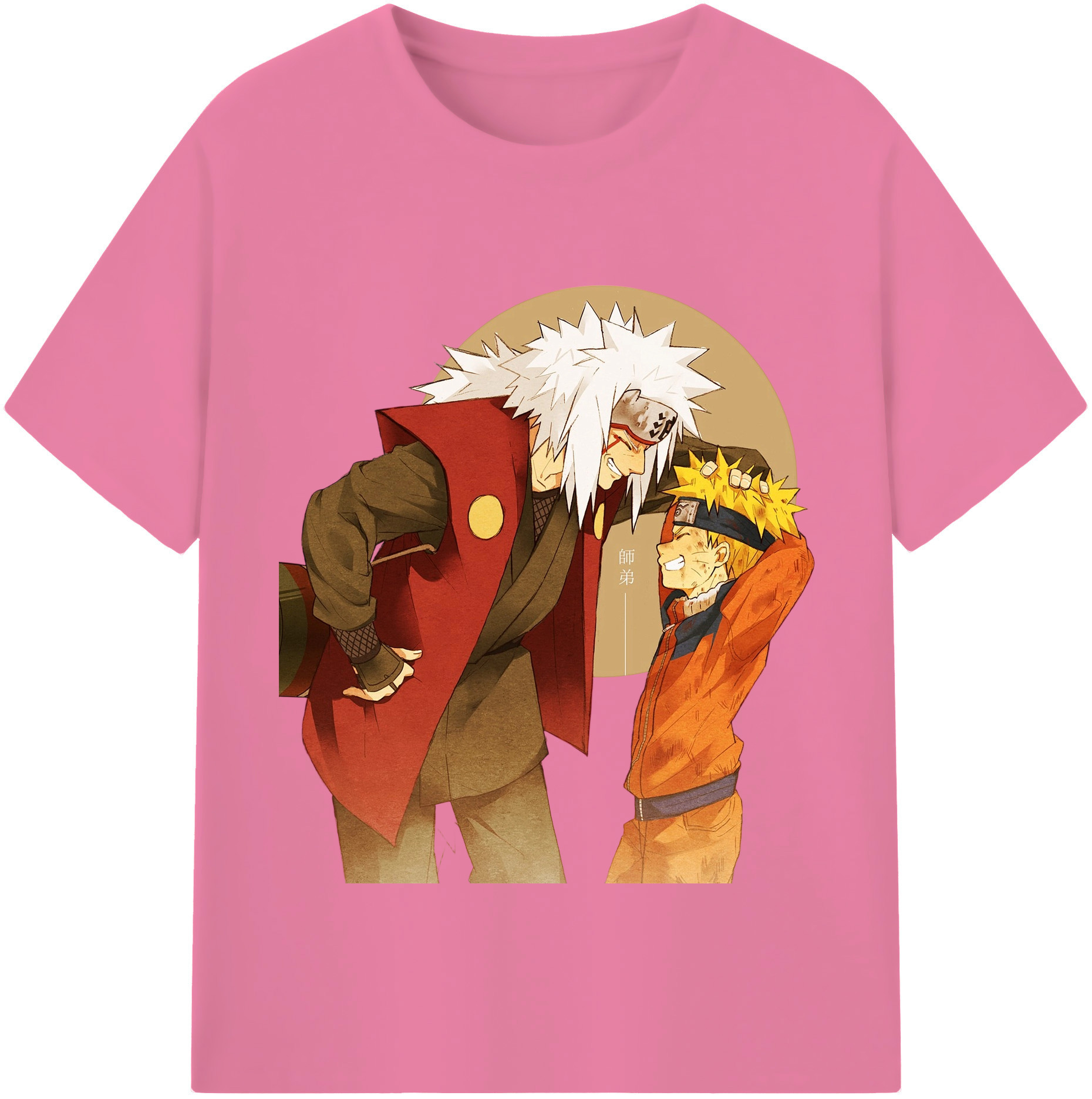 （画像用） NARUTO -ナルト- 自来也（じらいや） Jiraiya 綿100％半袖Tシャツ（フロントプリント）